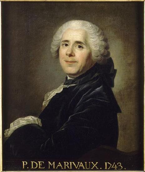 Jean Baptiste van Loo Portrait of Pierre Carlet de Chamblain de Marivaux Sweden oil painting art